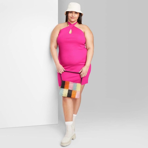 Wild Fable Women's Plus Size Sleeveless Convertible Knit Bodycon Dress - 3X NWT - Picture 1 of 1